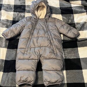 Baby GAP Herringbone Pattern Baby Snowsuit 0-6 months